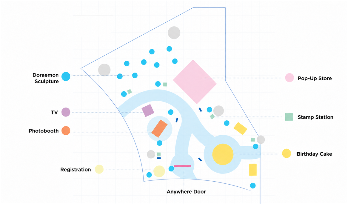 แผนผังพื้นที่ Out-hall Zone